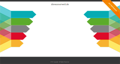 Desktop Screenshot of diewasserwelt.de